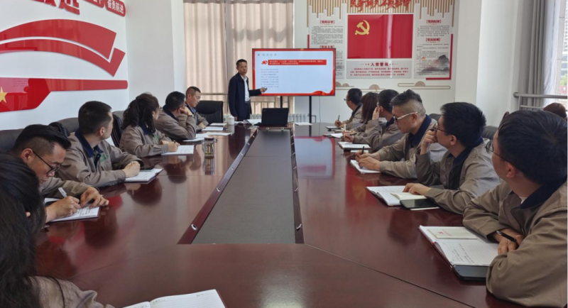 恪守“六大紀(jì)律” 筑牢思想根基——集團(tuán)黨委委員、紀(jì)委書(shū)記赴朝物開(kāi)投公司黨支部講授專題黨課